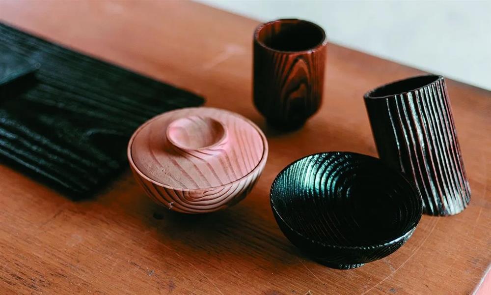 漆台 漆作業台 小引出 漆芸