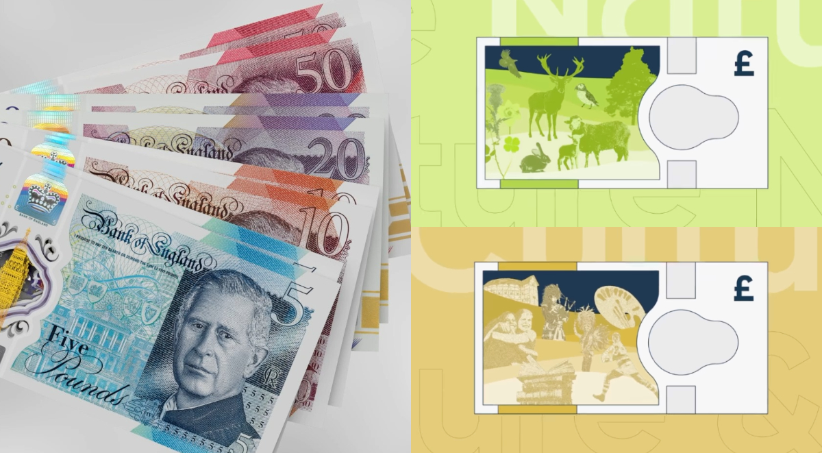 英鎊紙鈔設計大變革！打破「君主＋歷史人物」慣用樣式，納入建築地標、自然風光等6大主題| La Vie
